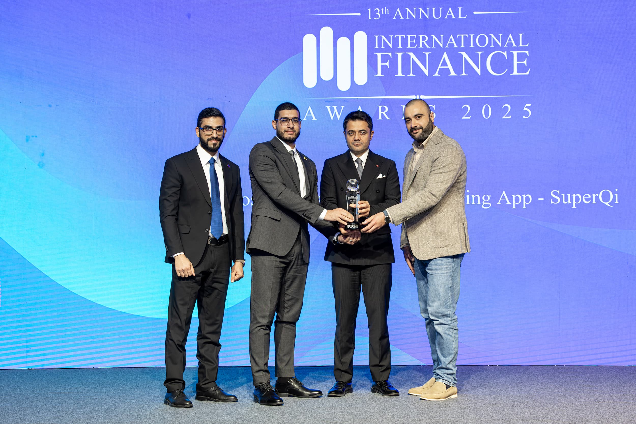 سوبركي يحصل على جائزة أكثر تطبيق مصرفي ودفع إلكتروني ابتكاراً في العراق ضمن  International Finance Awards 2025 